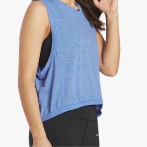 Free People Movement Love Tank Crop Top Muscle Tee - Blue